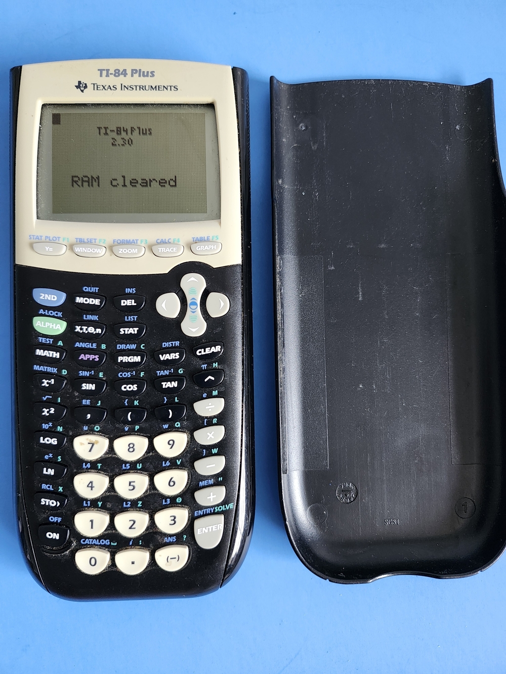 Texas Instruments TI-84 Plus Graphing Calculator Black & Yellow Tested Working